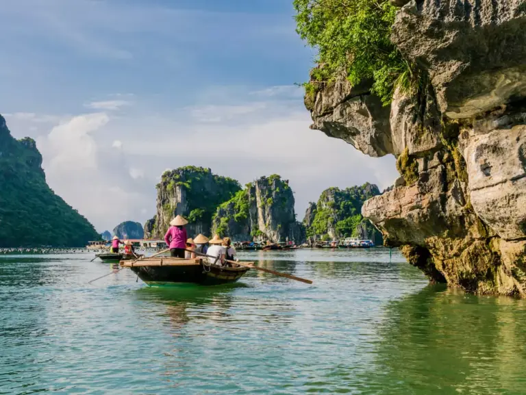 Bootsfahrt in Vietnam